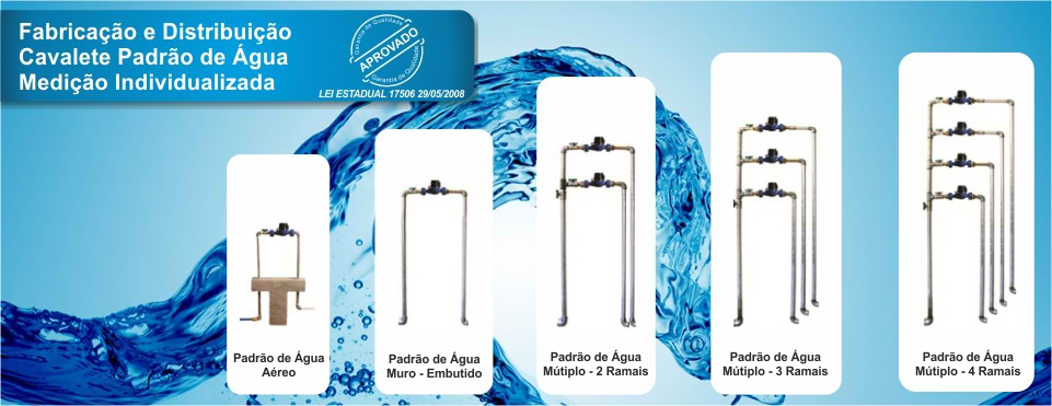 Kit Cavalete Padrão Copasa 1/2 Com Bloco De Concreto - Hidrauconex